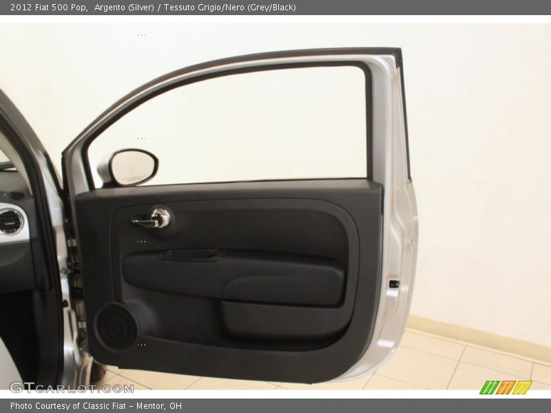 Argento (Silver) / Tessuto Grigio/Nero (Grey/Black) 2012 Fiat 500 Pop