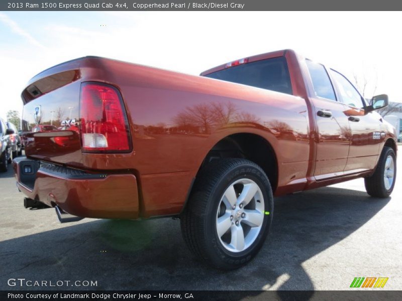 Copperhead Pearl / Black/Diesel Gray 2013 Ram 1500 Express Quad Cab 4x4