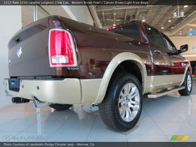 Western Brown Pearl / Canyon Brown/Light Frost Beige 2013 Ram 1500 Laramie Longhorn Crew Cab