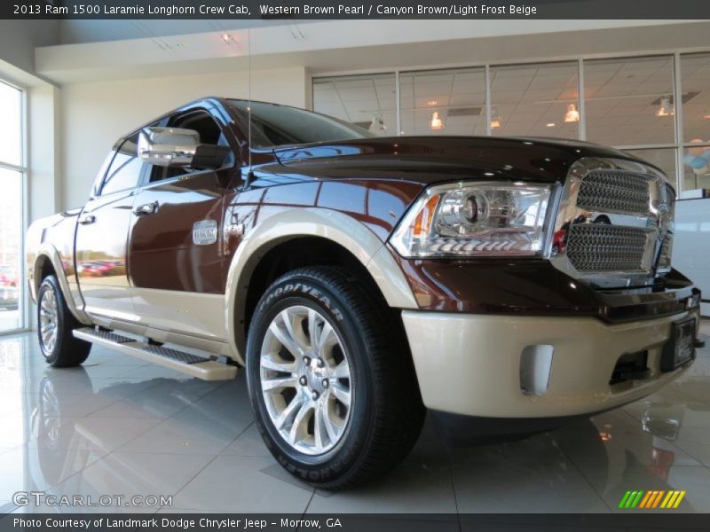 Front 3/4 View of 2013 1500 Laramie Longhorn Crew Cab