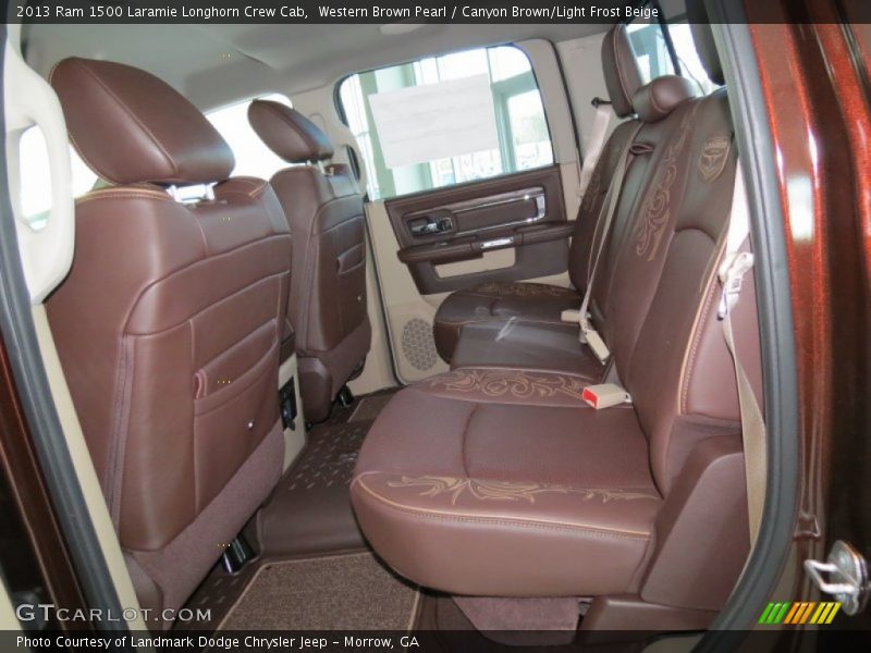 Rear Seat of 2013 1500 Laramie Longhorn Crew Cab