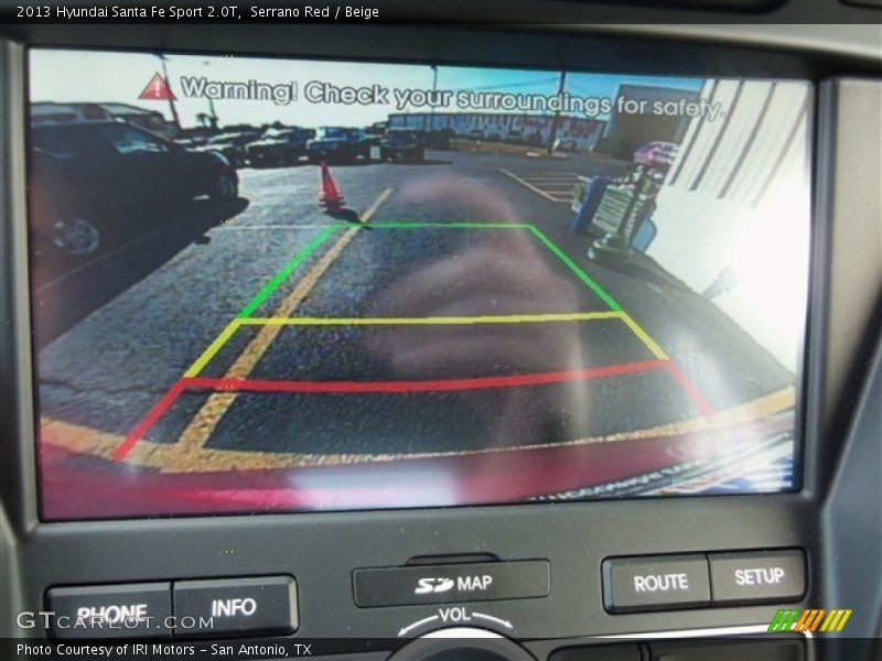 Serrano Red / Beige 2013 Hyundai Santa Fe Sport 2.0T