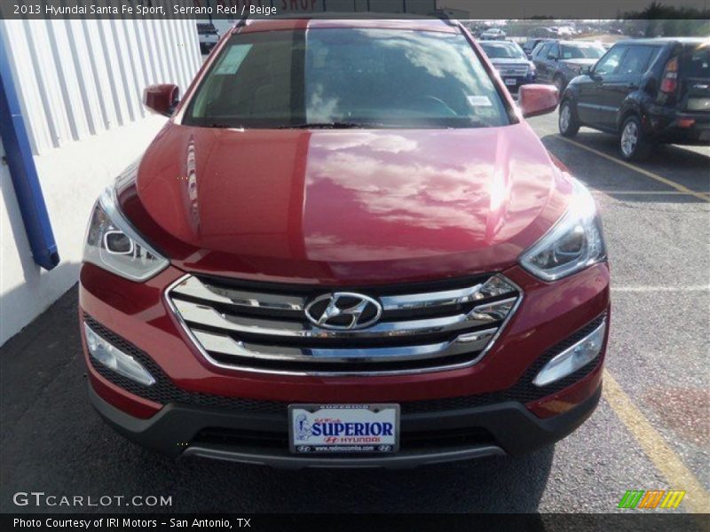 Serrano Red / Beige 2013 Hyundai Santa Fe Sport