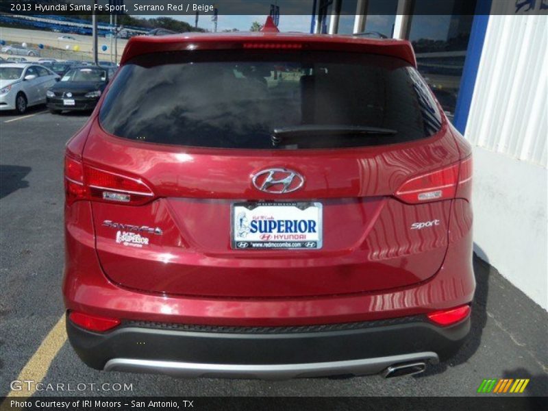 Serrano Red / Beige 2013 Hyundai Santa Fe Sport