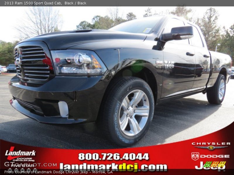 Black / Black 2013 Ram 1500 Sport Quad Cab
