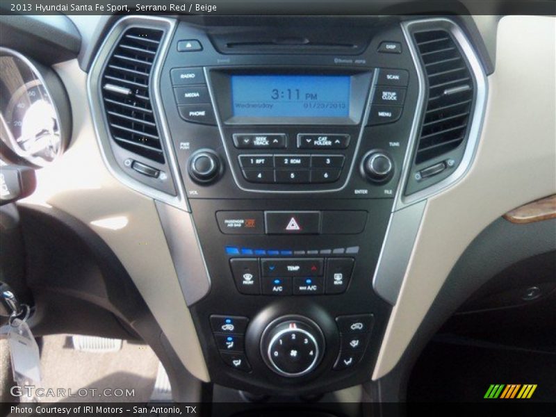 Controls of 2013 Santa Fe Sport