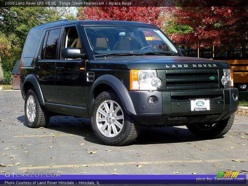 Tonga Green Pearlescent / Alpaca Beige 2008 Land Rover LR3 V8 SE