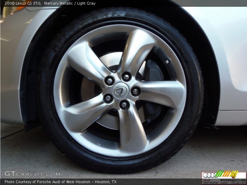 Mercury Metallic / Light Gray 2008 Lexus GS 350