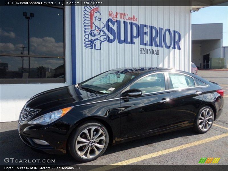 Midnight Black / Camel 2013 Hyundai Sonata Limited 2.0T