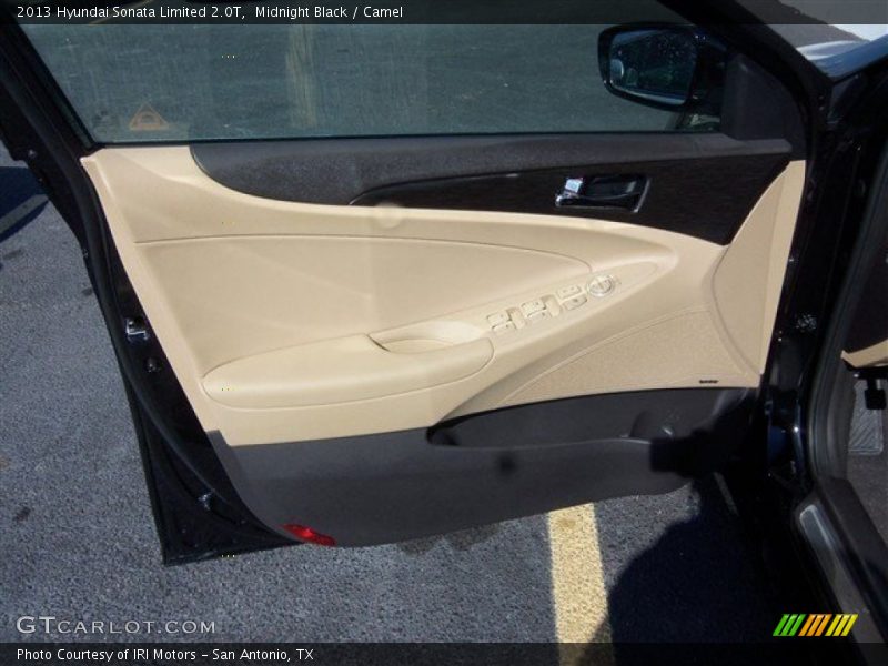 Midnight Black / Camel 2013 Hyundai Sonata Limited 2.0T