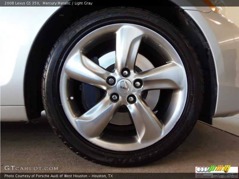 Mercury Metallic / Light Gray 2008 Lexus GS 350