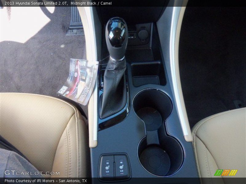 Midnight Black / Camel 2013 Hyundai Sonata Limited 2.0T