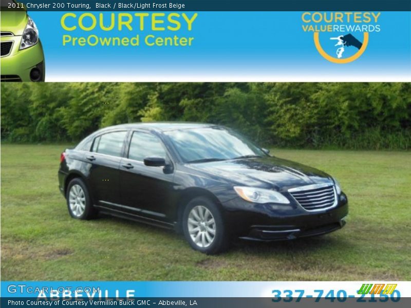 Black / Black/Light Frost Beige 2011 Chrysler 200 Touring
