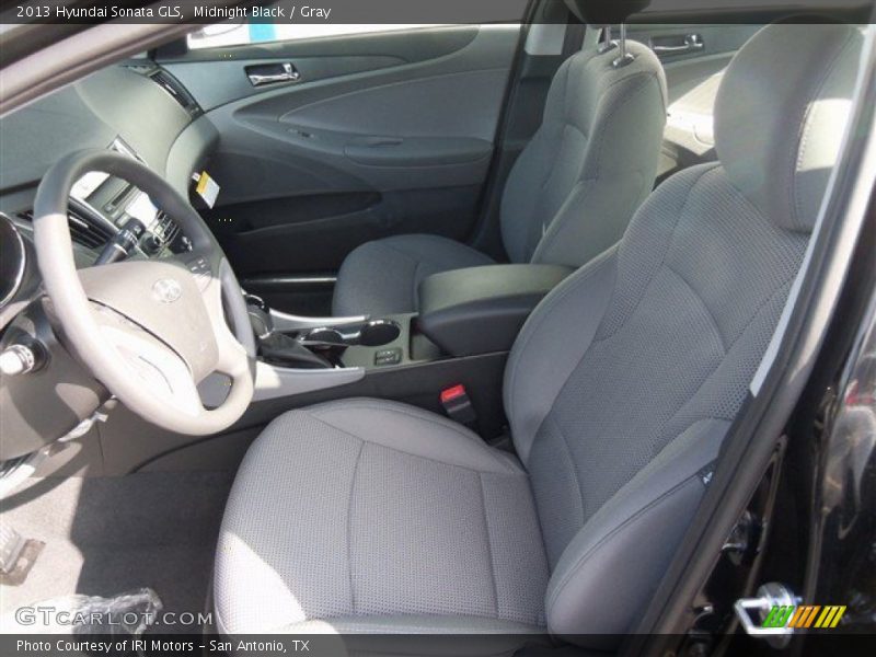 Midnight Black / Gray 2013 Hyundai Sonata GLS