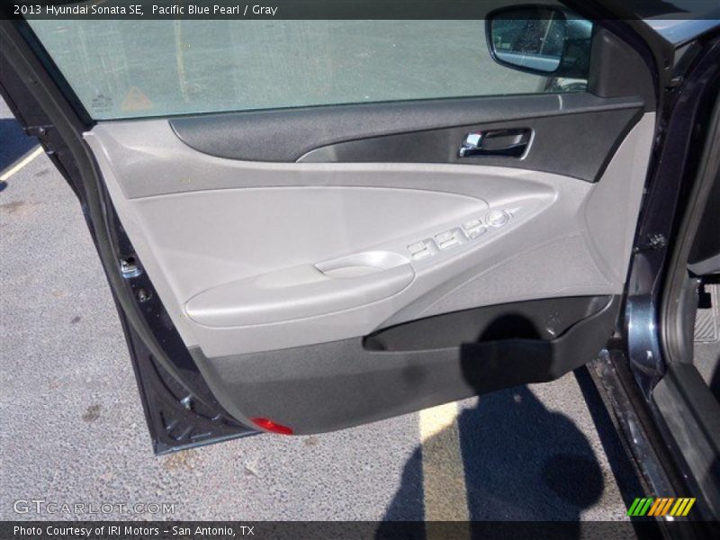 Pacific Blue Pearl / Gray 2013 Hyundai Sonata SE