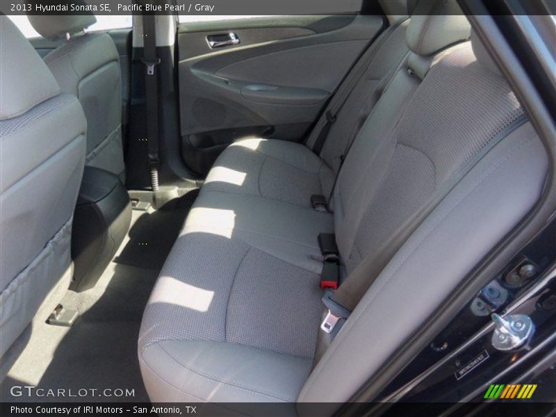 Pacific Blue Pearl / Gray 2013 Hyundai Sonata SE