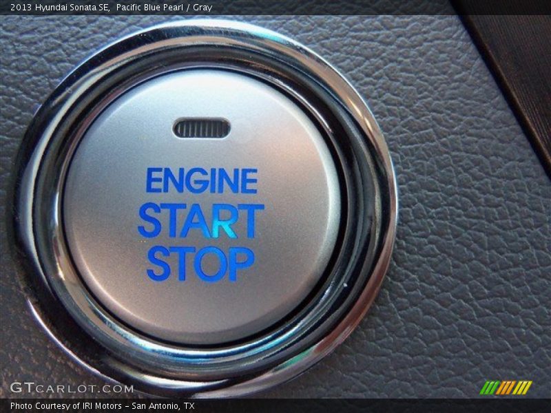 Pacific Blue Pearl / Gray 2013 Hyundai Sonata SE