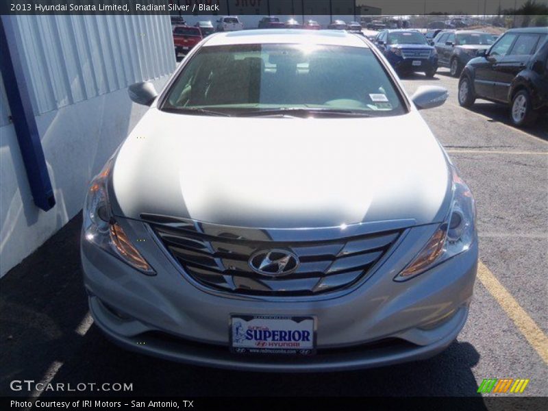 Radiant Silver / Black 2013 Hyundai Sonata Limited