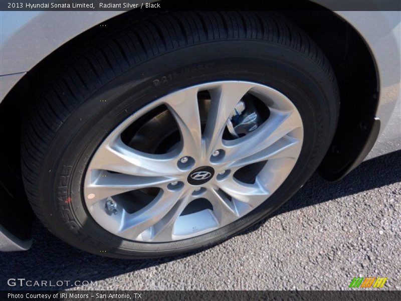 Radiant Silver / Black 2013 Hyundai Sonata Limited