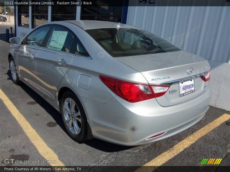 Radiant Silver / Black 2013 Hyundai Sonata Limited