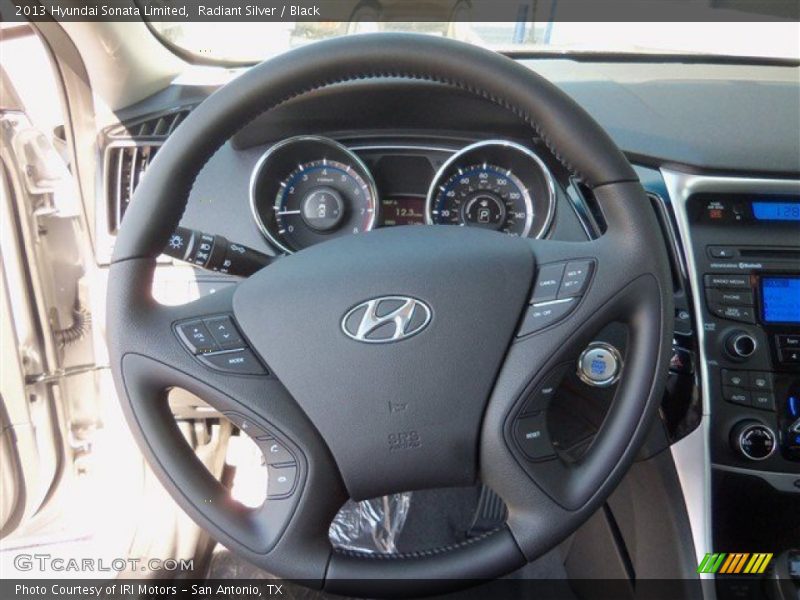 Radiant Silver / Black 2013 Hyundai Sonata Limited