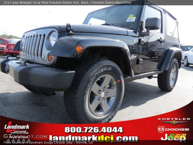 Black / Freedom Edition Black/Silver 2013 Jeep Wrangler Oscar Mike Freedom Edition 4x4