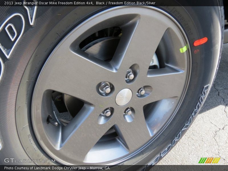 Black / Freedom Edition Black/Silver 2013 Jeep Wrangler Oscar Mike Freedom Edition 4x4