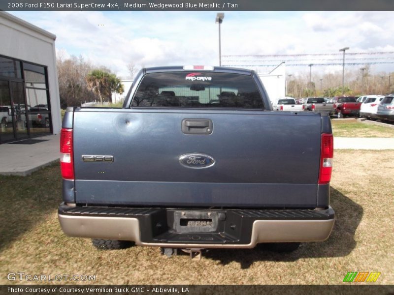 Medium Wedgewood Blue Metallic / Tan 2006 Ford F150 Lariat SuperCrew 4x4