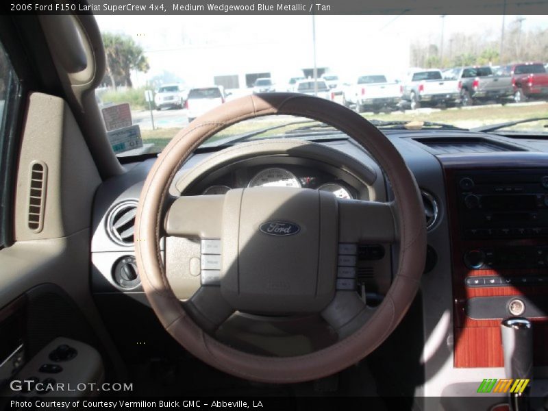 Medium Wedgewood Blue Metallic / Tan 2006 Ford F150 Lariat SuperCrew 4x4