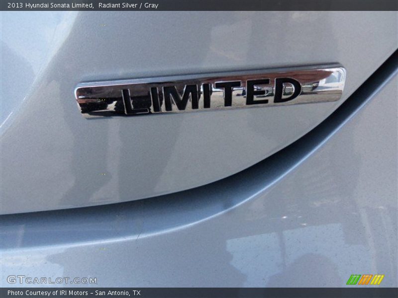 Radiant Silver / Gray 2013 Hyundai Sonata Limited