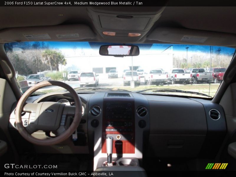 Medium Wedgewood Blue Metallic / Tan 2006 Ford F150 Lariat SuperCrew 4x4