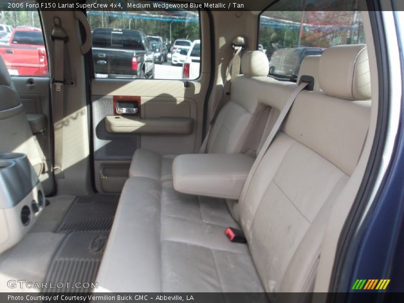 Medium Wedgewood Blue Metallic / Tan 2006 Ford F150 Lariat SuperCrew 4x4