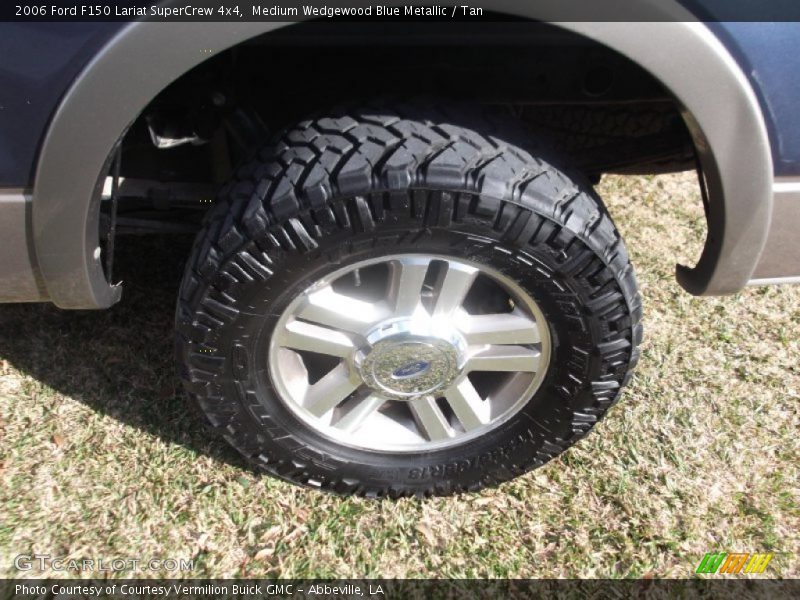 Medium Wedgewood Blue Metallic / Tan 2006 Ford F150 Lariat SuperCrew 4x4