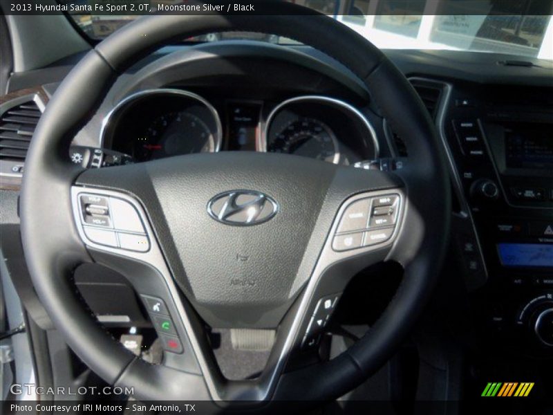 Moonstone Silver / Black 2013 Hyundai Santa Fe Sport 2.0T