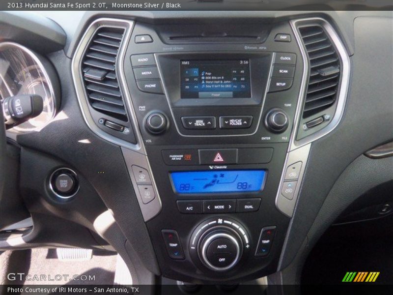 Moonstone Silver / Black 2013 Hyundai Santa Fe Sport 2.0T