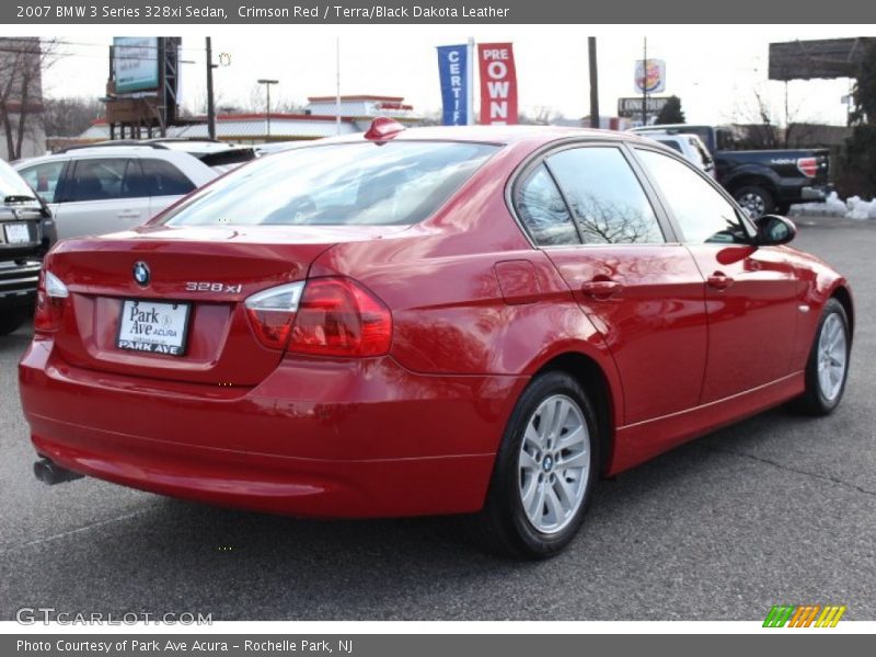 Crimson Red / Terra/Black Dakota Leather 2007 BMW 3 Series 328xi Sedan