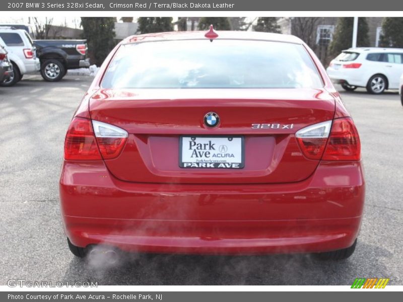 Crimson Red / Terra/Black Dakota Leather 2007 BMW 3 Series 328xi Sedan