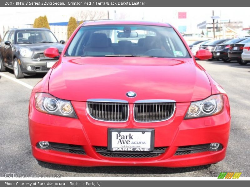 Crimson Red / Terra/Black Dakota Leather 2007 BMW 3 Series 328xi Sedan