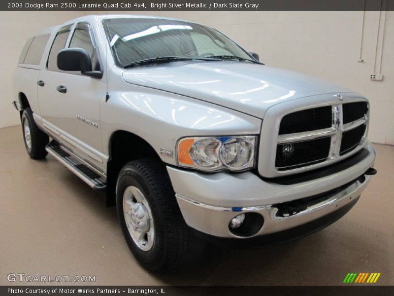 Bright Silver Metallic / Dark Slate Gray 2003 Dodge Ram 2500 Laramie Quad Cab 4x4