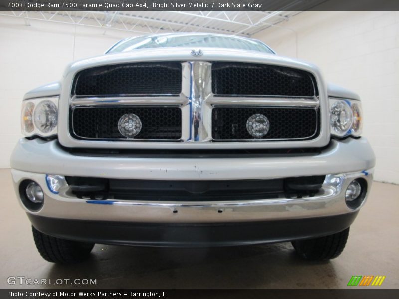 Bright Silver Metallic / Dark Slate Gray 2003 Dodge Ram 2500 Laramie Quad Cab 4x4