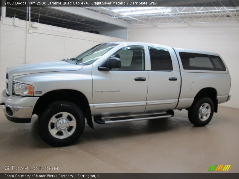 Bright Silver Metallic / Dark Slate Gray 2003 Dodge Ram 2500 Laramie Quad Cab 4x4