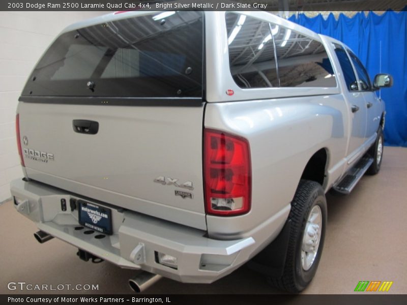 Bright Silver Metallic / Dark Slate Gray 2003 Dodge Ram 2500 Laramie Quad Cab 4x4