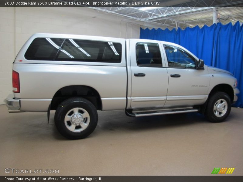 Bright Silver Metallic / Dark Slate Gray 2003 Dodge Ram 2500 Laramie Quad Cab 4x4