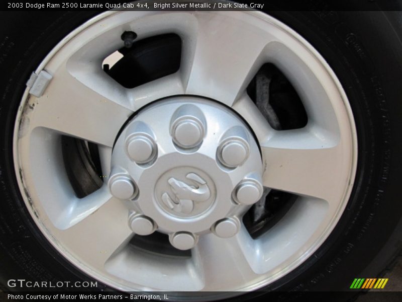 Bright Silver Metallic / Dark Slate Gray 2003 Dodge Ram 2500 Laramie Quad Cab 4x4