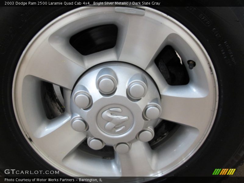 Bright Silver Metallic / Dark Slate Gray 2003 Dodge Ram 2500 Laramie Quad Cab 4x4