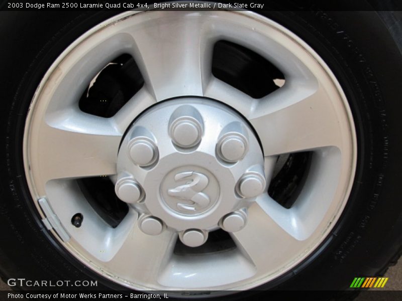 Bright Silver Metallic / Dark Slate Gray 2003 Dodge Ram 2500 Laramie Quad Cab 4x4