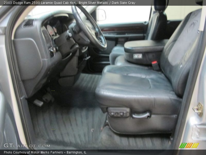 Bright Silver Metallic / Dark Slate Gray 2003 Dodge Ram 2500 Laramie Quad Cab 4x4