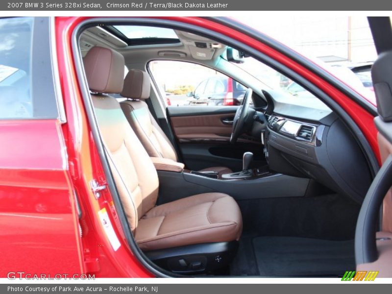 Crimson Red / Terra/Black Dakota Leather 2007 BMW 3 Series 328xi Sedan