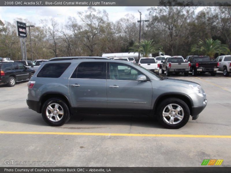 Blue-Gold Crystal Metallic / Light Titanium 2008 GMC Acadia SLT