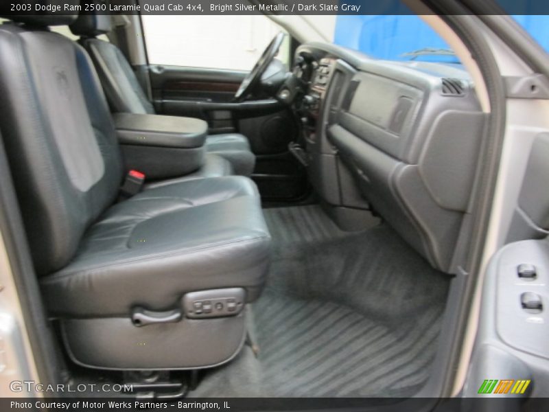 Bright Silver Metallic / Dark Slate Gray 2003 Dodge Ram 2500 Laramie Quad Cab 4x4